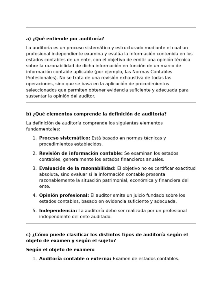 Repaso Aef | PDF | Auditoría | Contralor