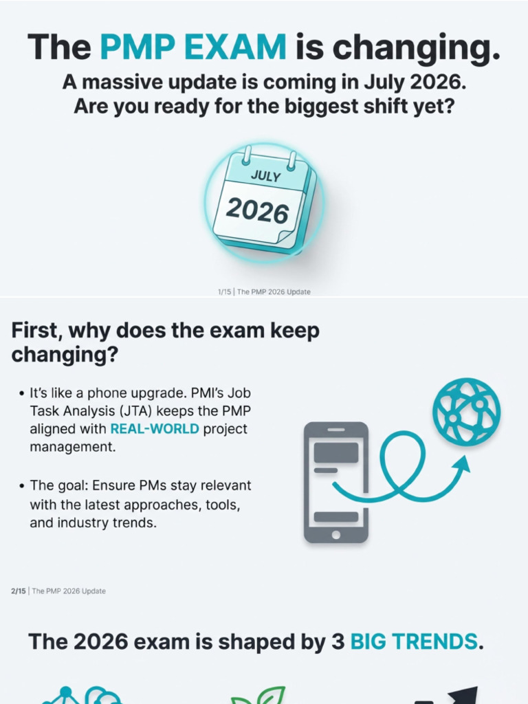 What Is Changing in PMP Exam From July 2026 | PDF