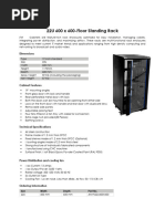42U 800x1000 Rack Datasheet | PDF | Computers | Technology & Engineering