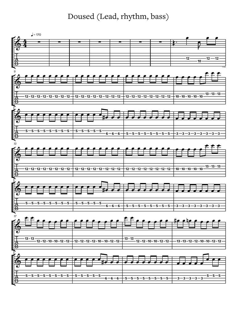 Doused Lead Rhythm Bass | PDF
