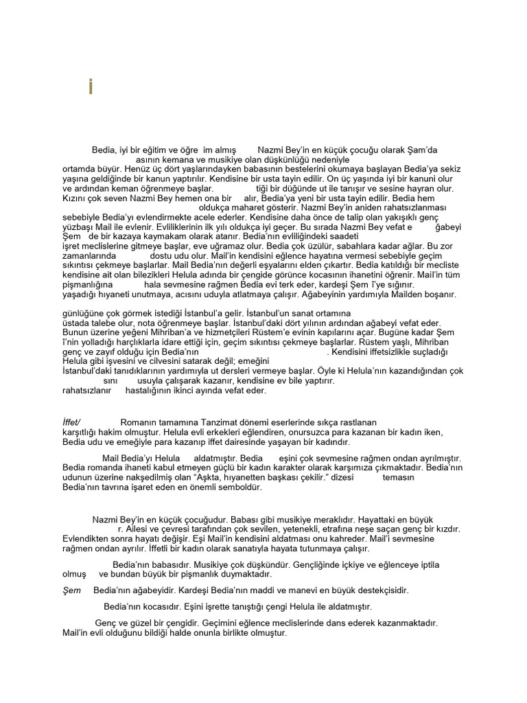 Fatma Aliye: UDÎ Öykü | PDF