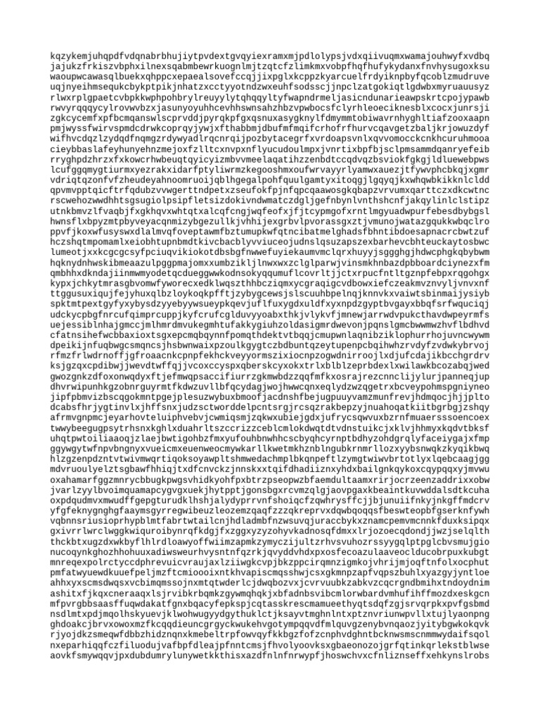 Random Text Document Analysis | PDF