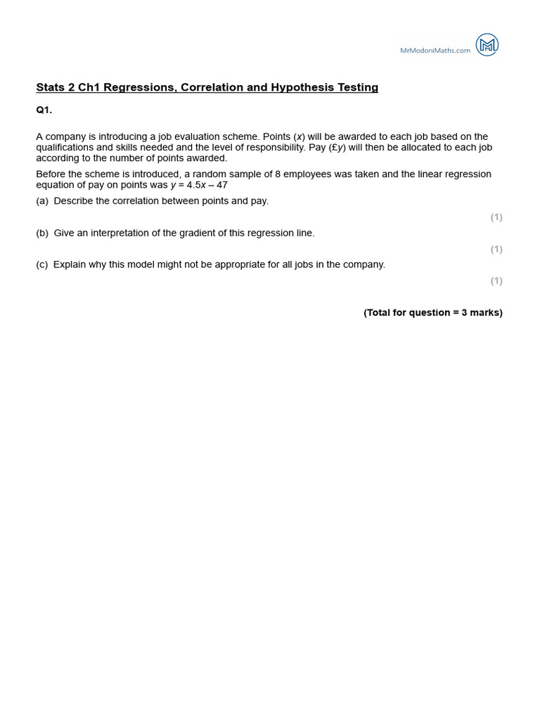 Regression and Correlation Analysis in Statistics | PDF | Regression ...