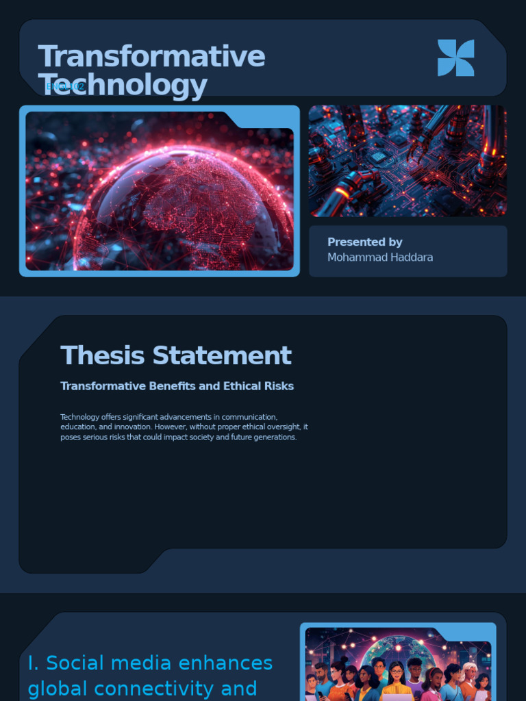 Transformative Technology PowerPoint Presentation ENGL102 by Mohammad ...