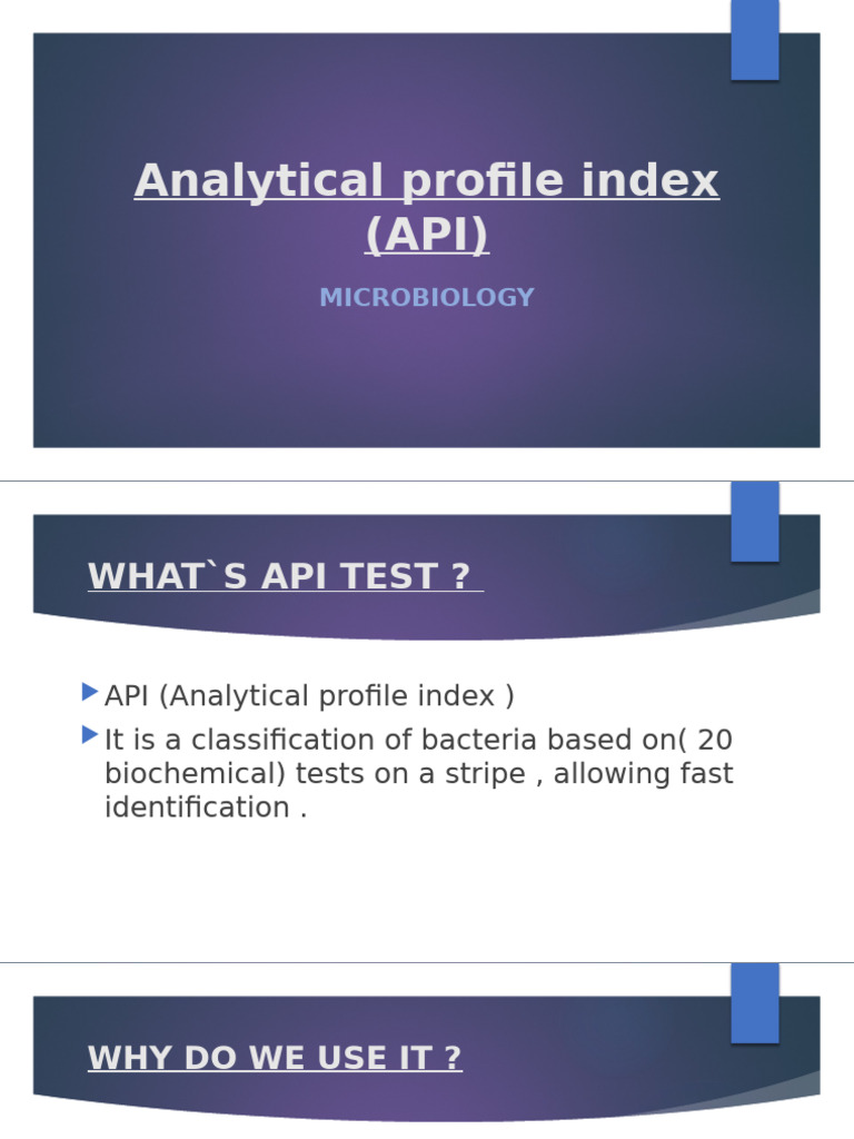 API Test for Bacterial Identification | PDF | Biochemistry | Chemistry