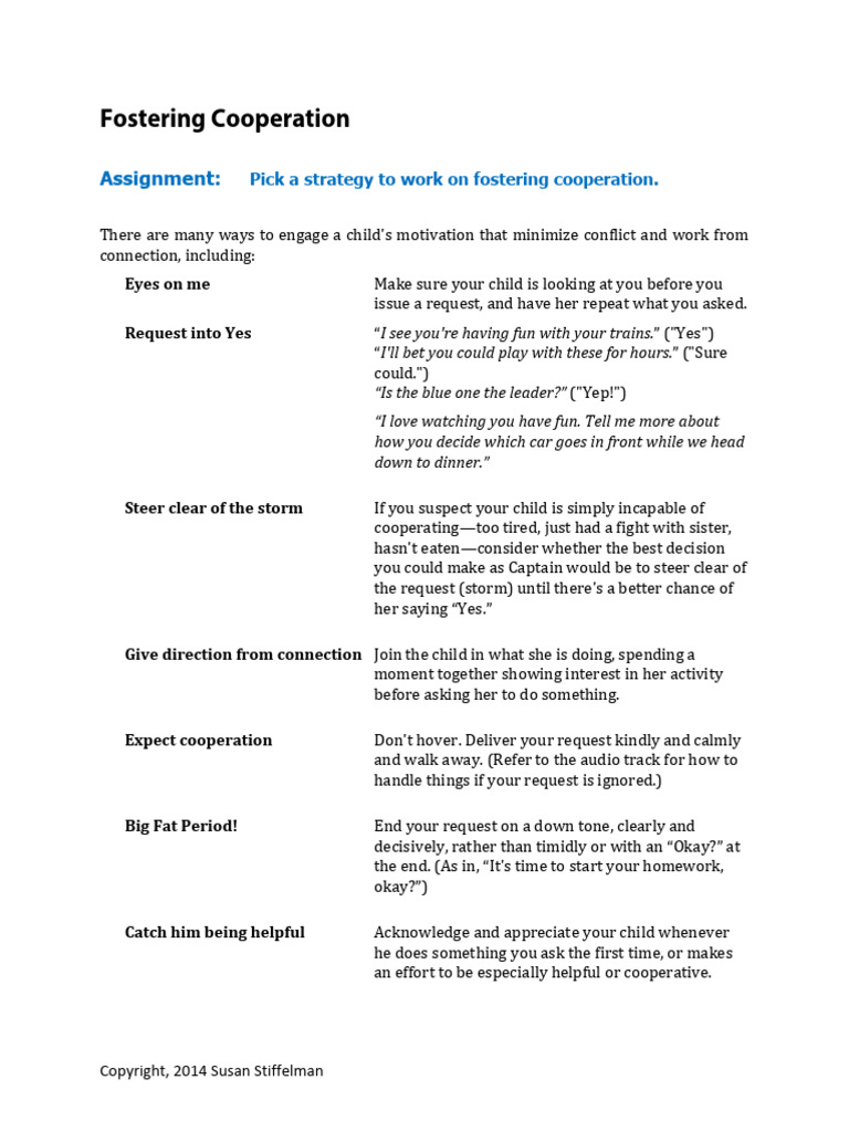 Session 6 2 Fostering Cooperation | PDF