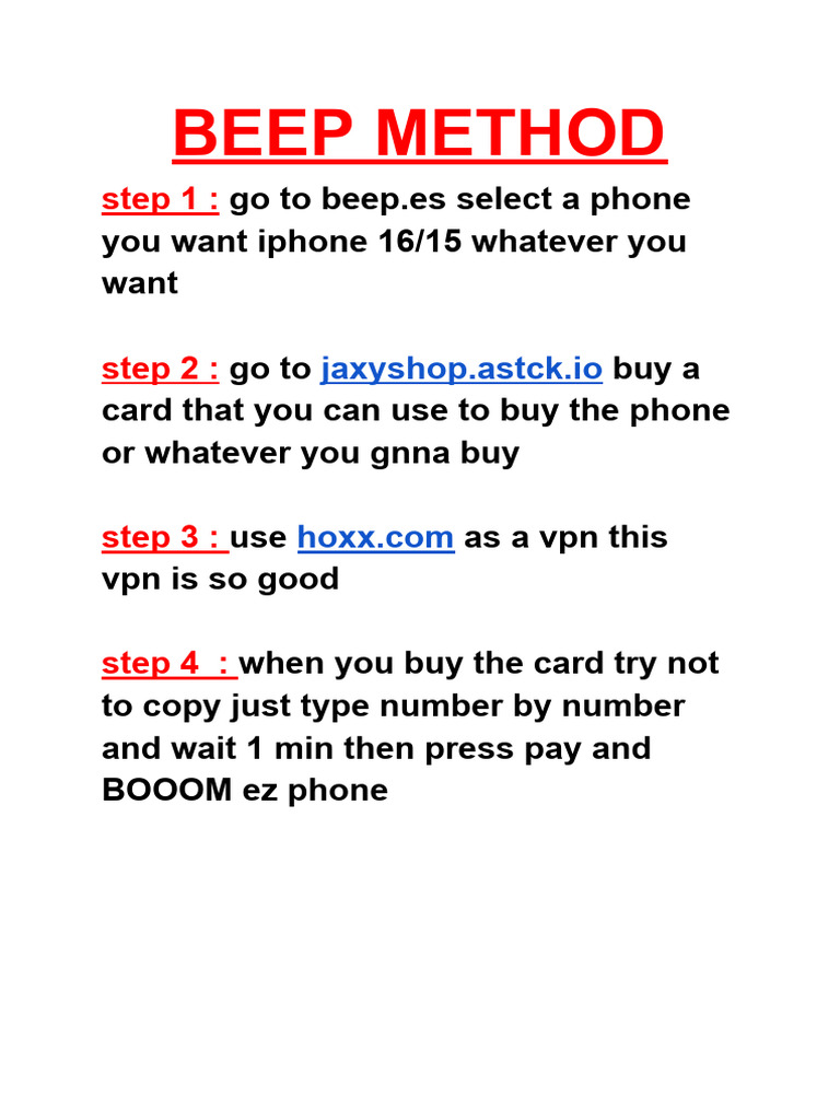 How to Buy Phones Using BEEP Method | PDF