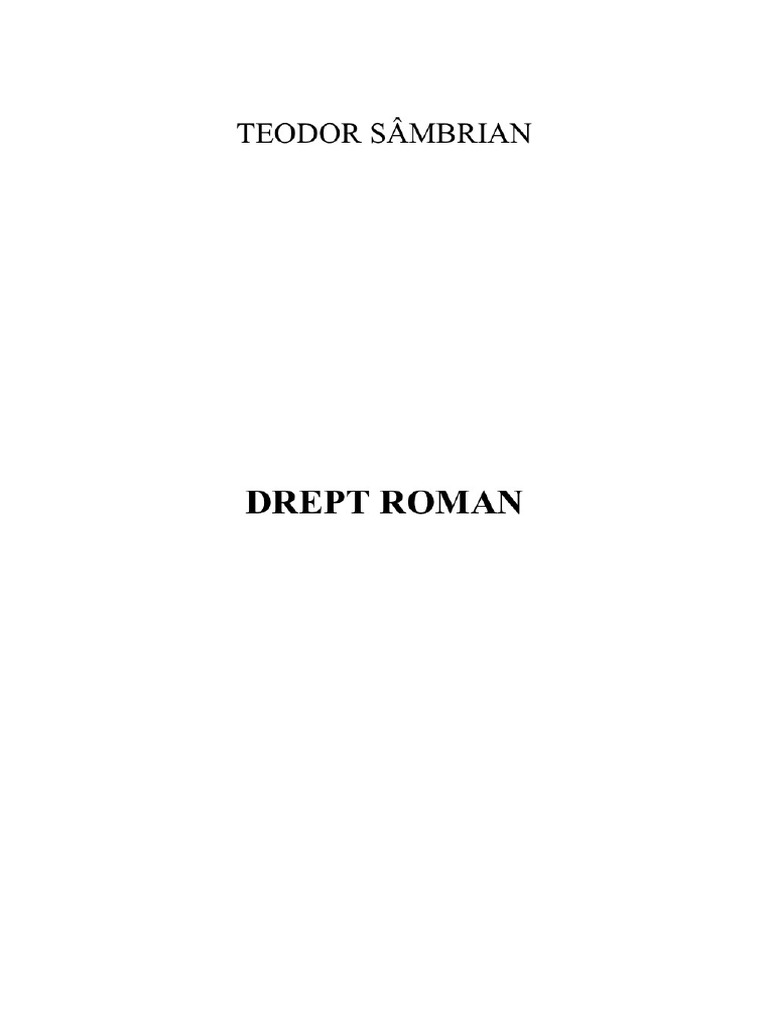362930385 Drept Roman Sambrian | PDF