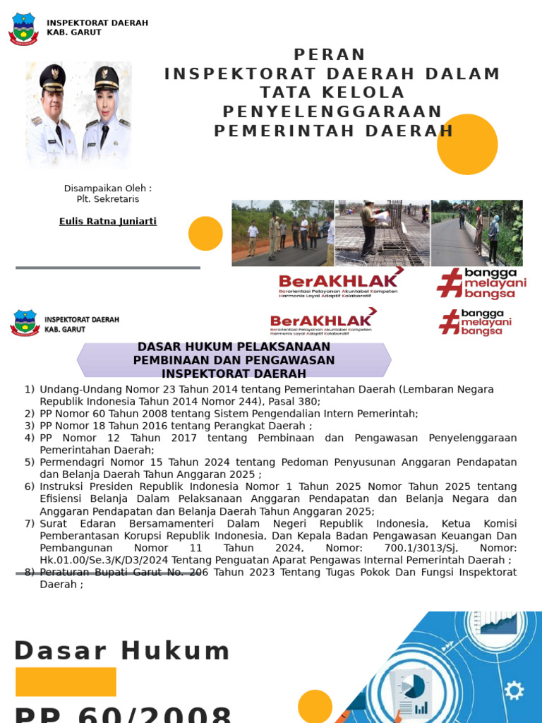 Peran Inspektorat Daerah Garut dalam Pengawasan Pemerintahan | PDF