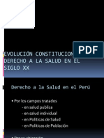 Evolución Constitucional El Derecho A La Salud en