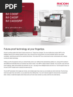 Ricoh IM C2010/C2510 Specifications | PDF | Printer (Computing) | Fax