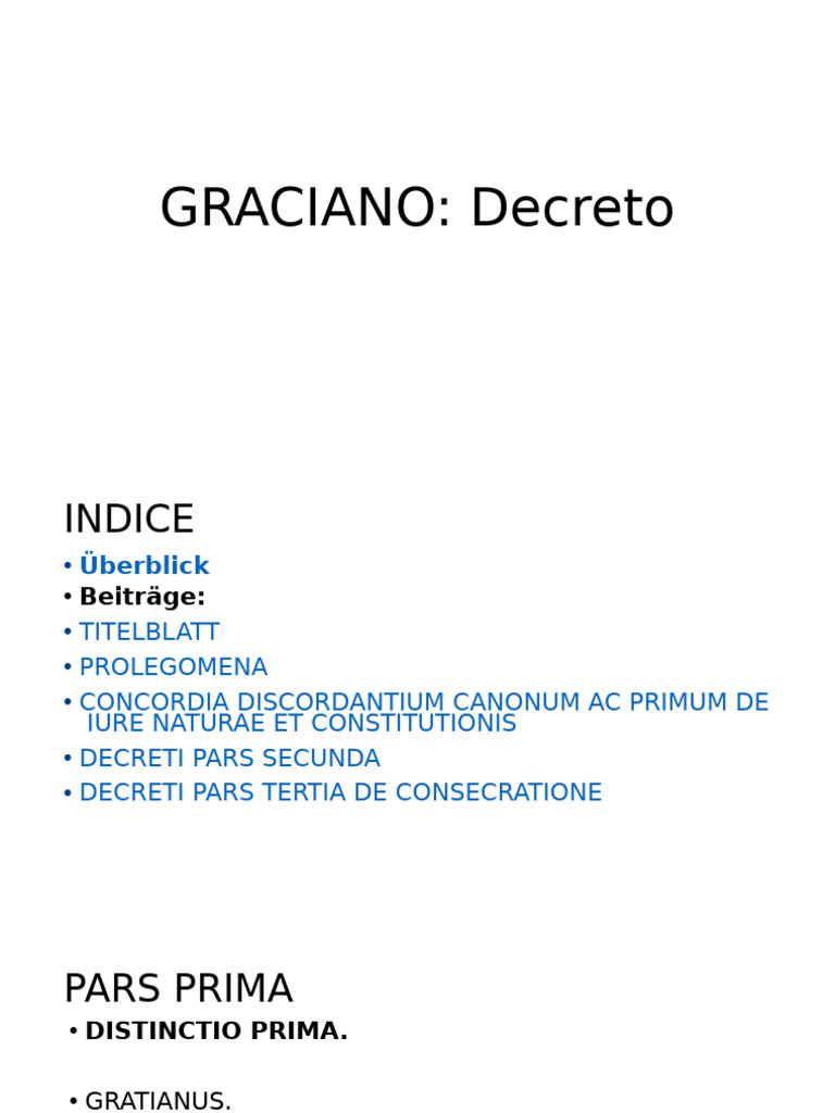 GRACIANO Decretum | PDF