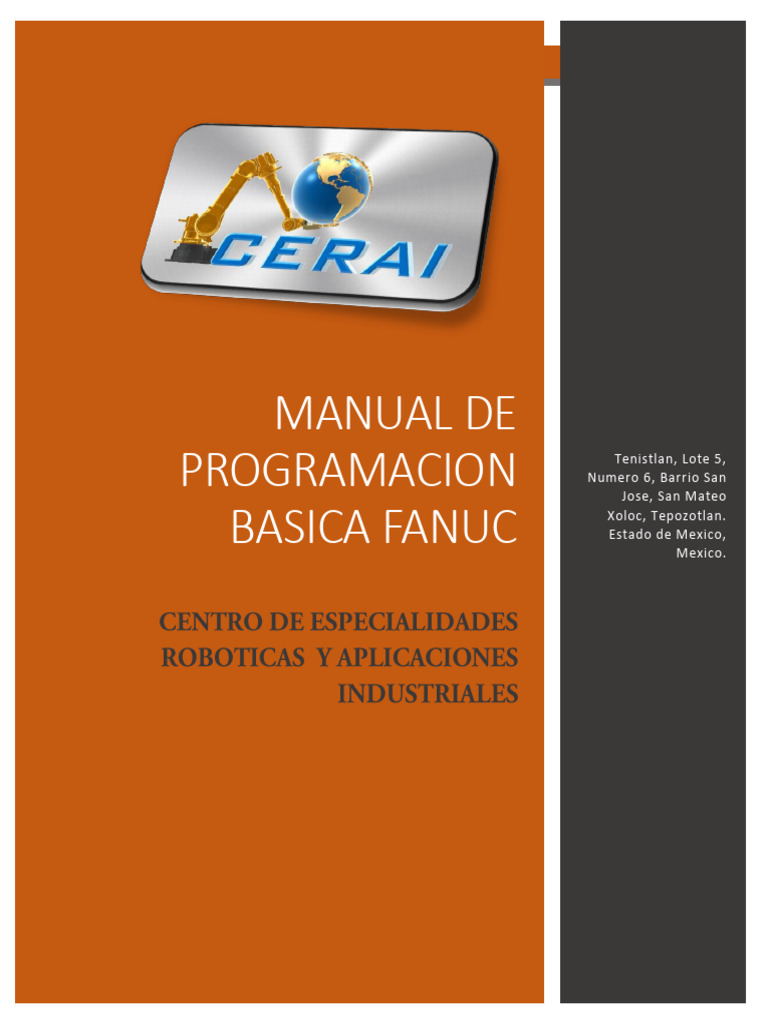 Manual de Programación FANUC Básica | PDF | Robot | Robótica