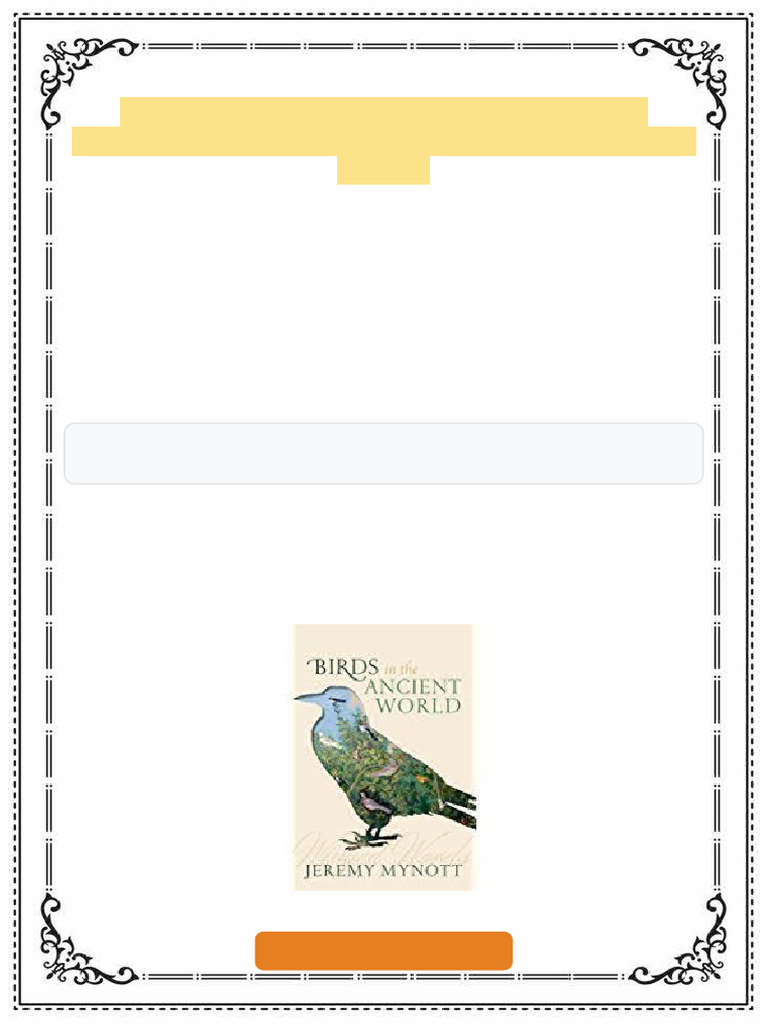 Birds in the Ancient World: Winged Words Jeremy Mynott ebook digital ...