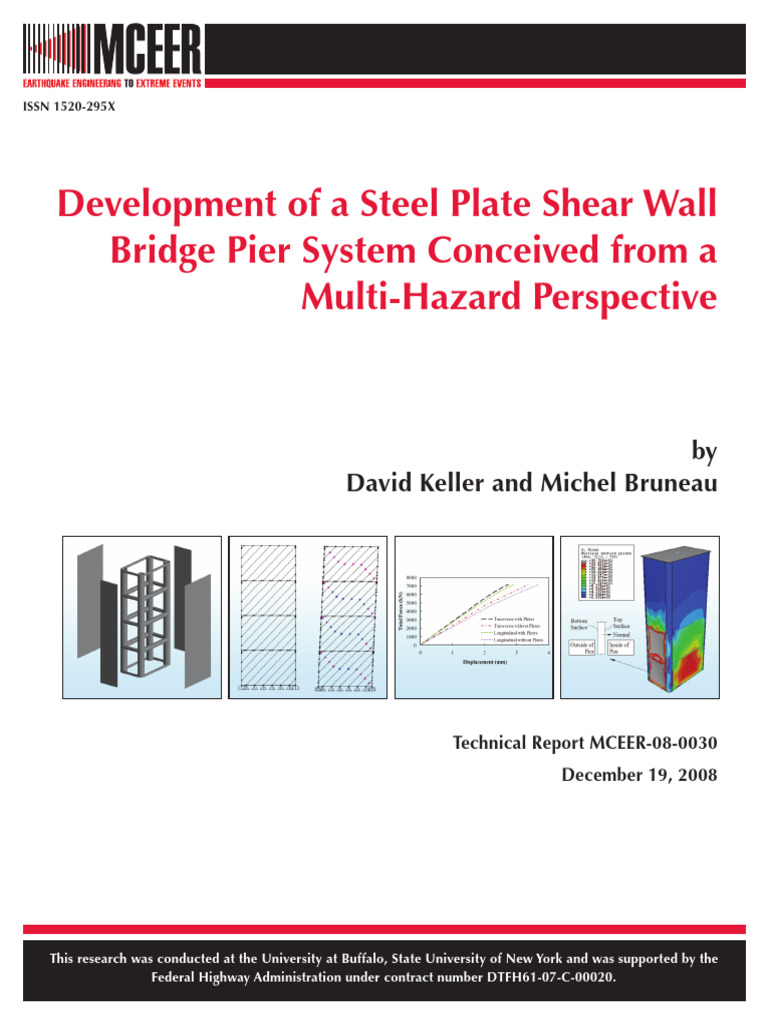 Multi-Hazard Steel Plate Shear Wall Bridge | PDF | Bending | Stress ...