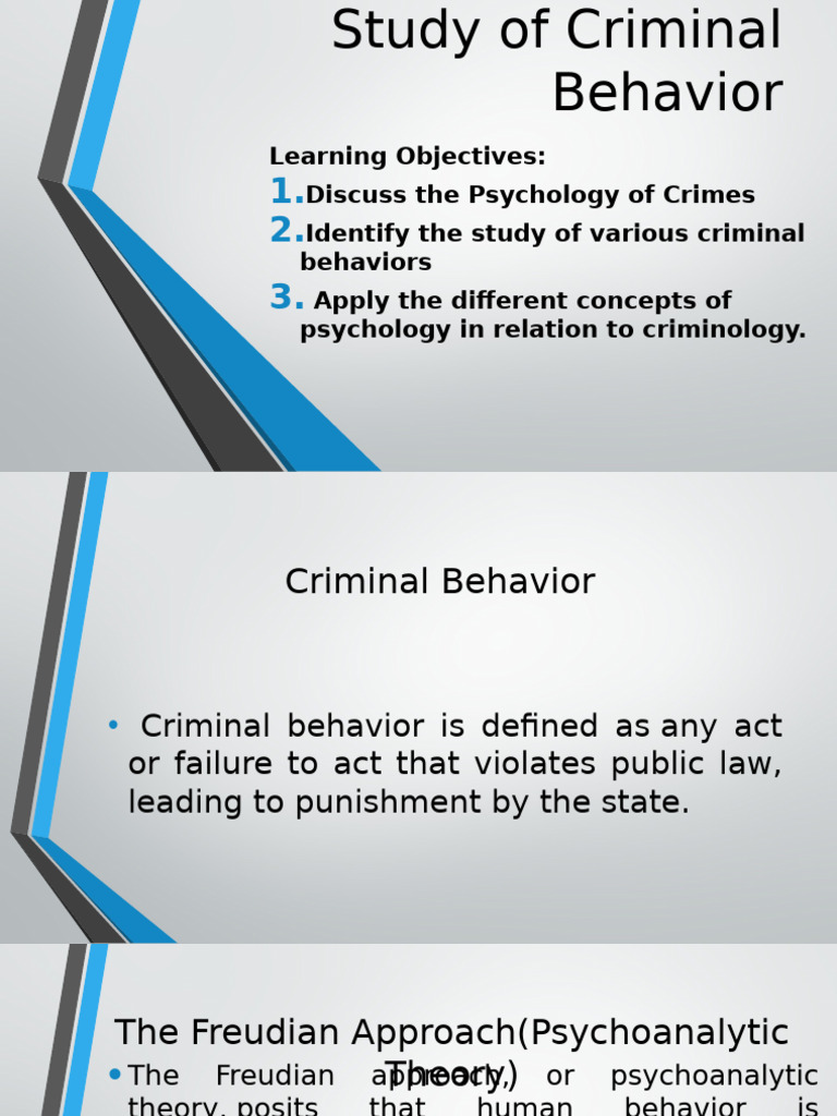 Understanding Criminal Behavior Psychology | PDF | Orgasm | Criminology