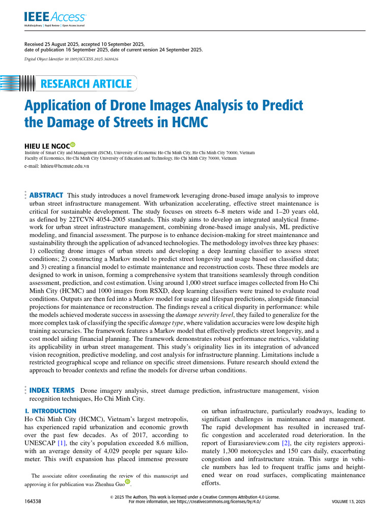 Drone Analysis for Street Damage Prediction | PDF | Deep Learning ...