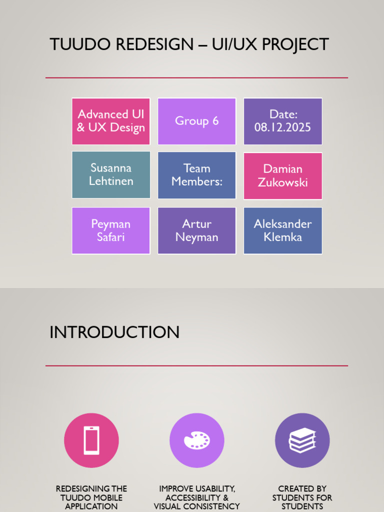 Tuudo UIUX Presentation | PDF