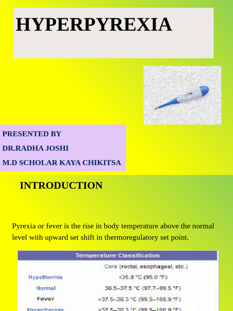 00 Hyperpyrexia | PDF | Fever | Hyperthermia