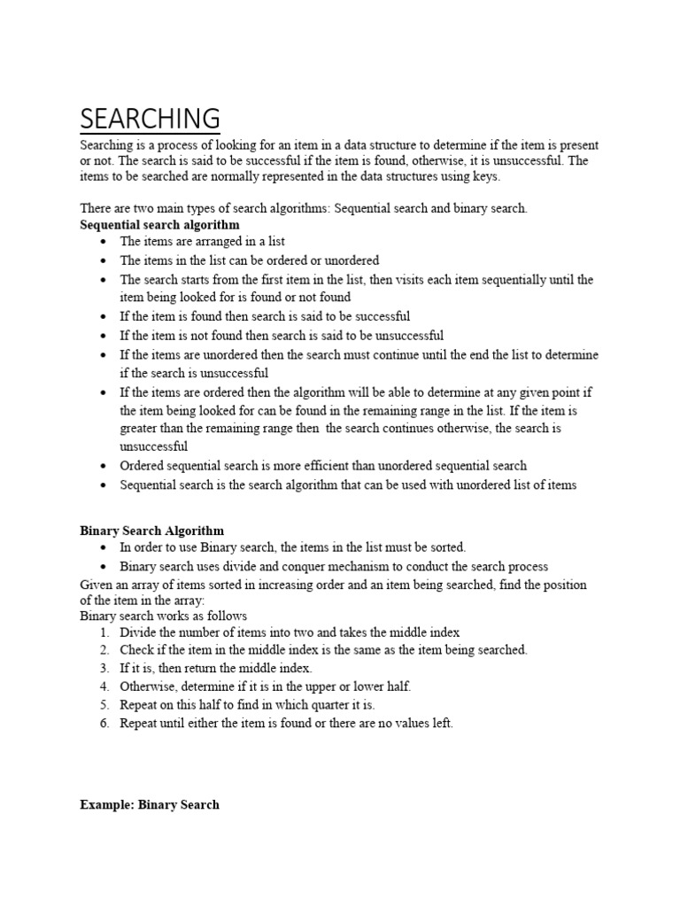 Search and Sort Algorithms Explained | PDF | Applied Mathematics ...