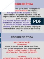 Código de Ética Do Jornalista e Do Publicitário