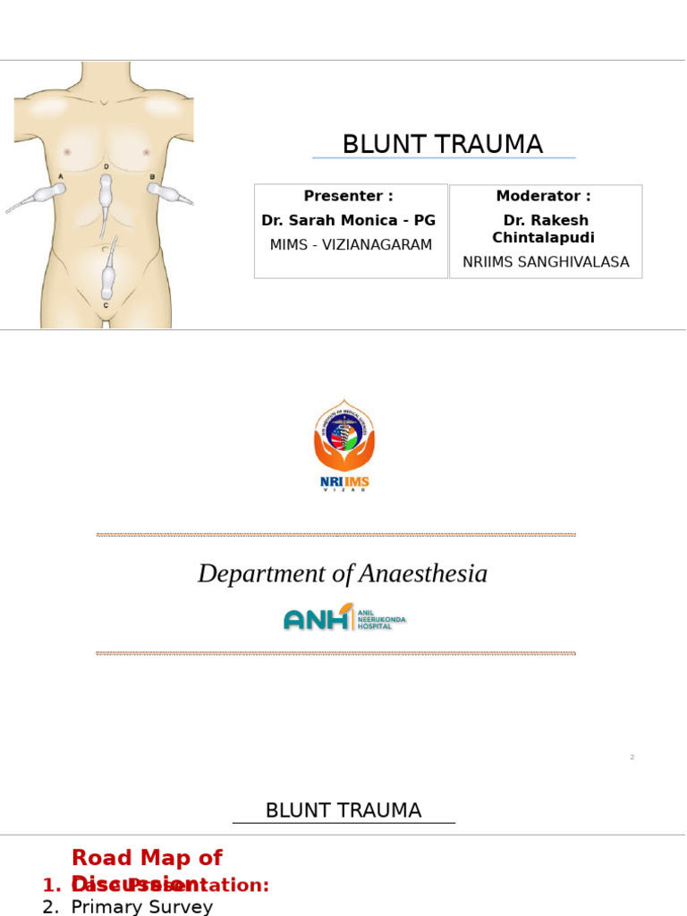 Blunt Trauma Assessment and Management | PDF