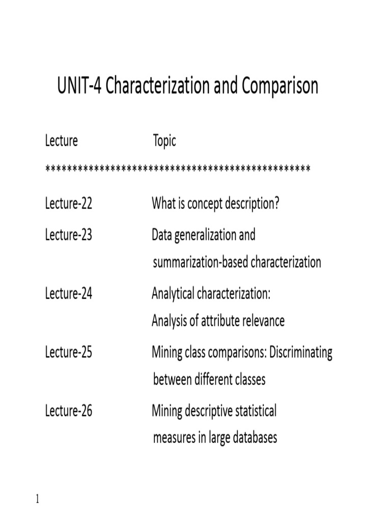Data Characterization and Comparison Techniques | PDF | Quartile | Median