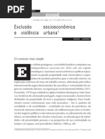 Sergio Adorno - Exclusão socioeconomica e violência urbana