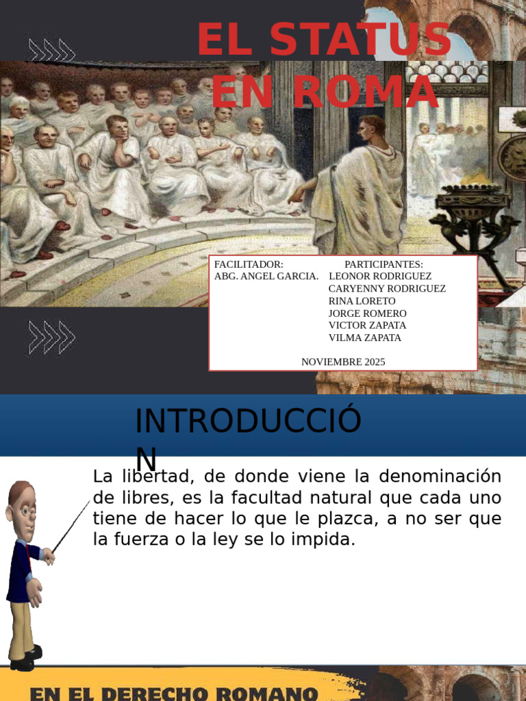 Status Derecho Romano | PDF | Jurisprudencia | Roma antigua