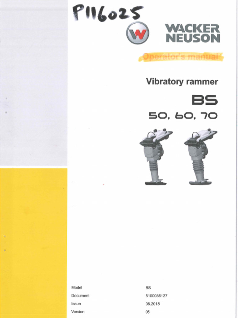 Wacker Neuson BS50-60-70 | PDF | Personal Protective Equipment | Engines