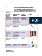 Determinación de Un Objeto Tecnológico A Construir