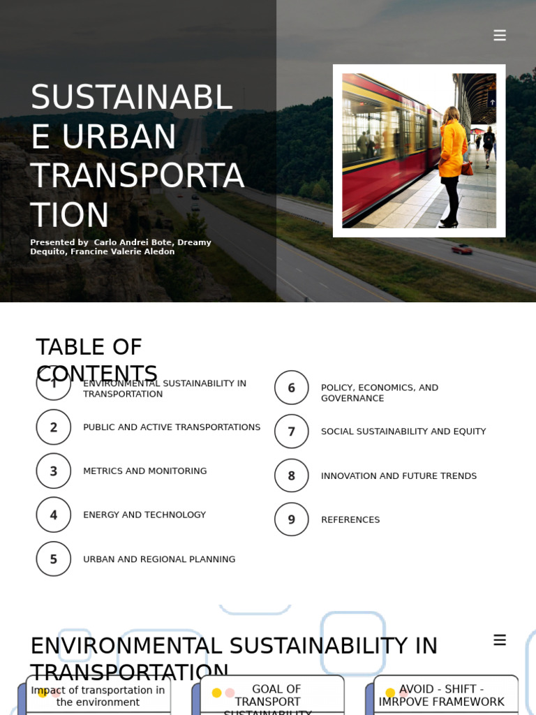 Sustainable Urban Transportation Strategies | PDF | Transport ...