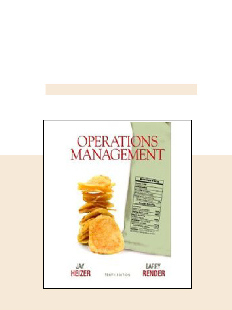 Operations Management Heizer Render 10th Edition Solutions Manual pdf ...
