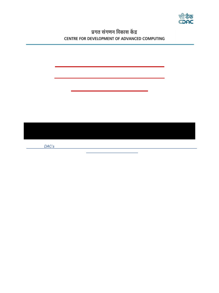 C-DAC PG Certificate Admission Guide 2026 | PDF | University And ...