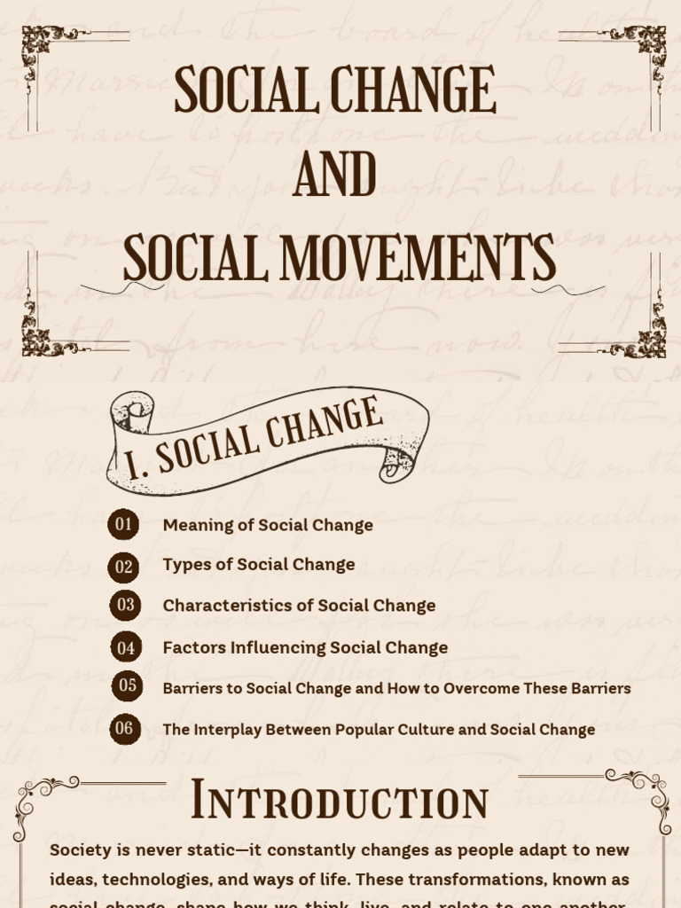 Understanding Social Change & Movements | PDF | Social Movements ...