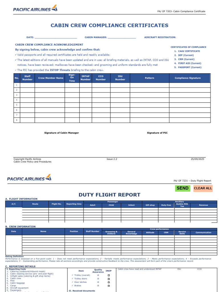 Cabin Crew Compliance Certificate Guide | PDF | Flight Attendant ...