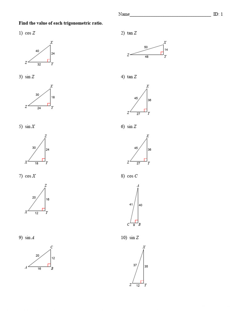 Trig Similarities | PDF | Geometry | Mathematical Objects