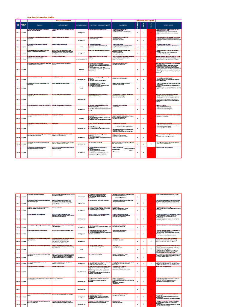 Comprehensive Risk Assessment Overview | PDF | Risk | Internal Rate Of ...