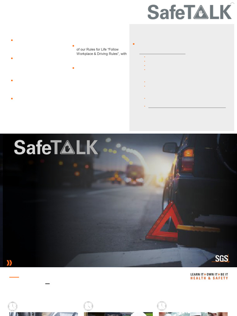 Roadside Safety Guidelines for Employees | PDF | Safety | Road