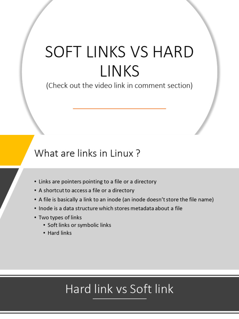 Soft Links vs Hard Links in Linux | PDF