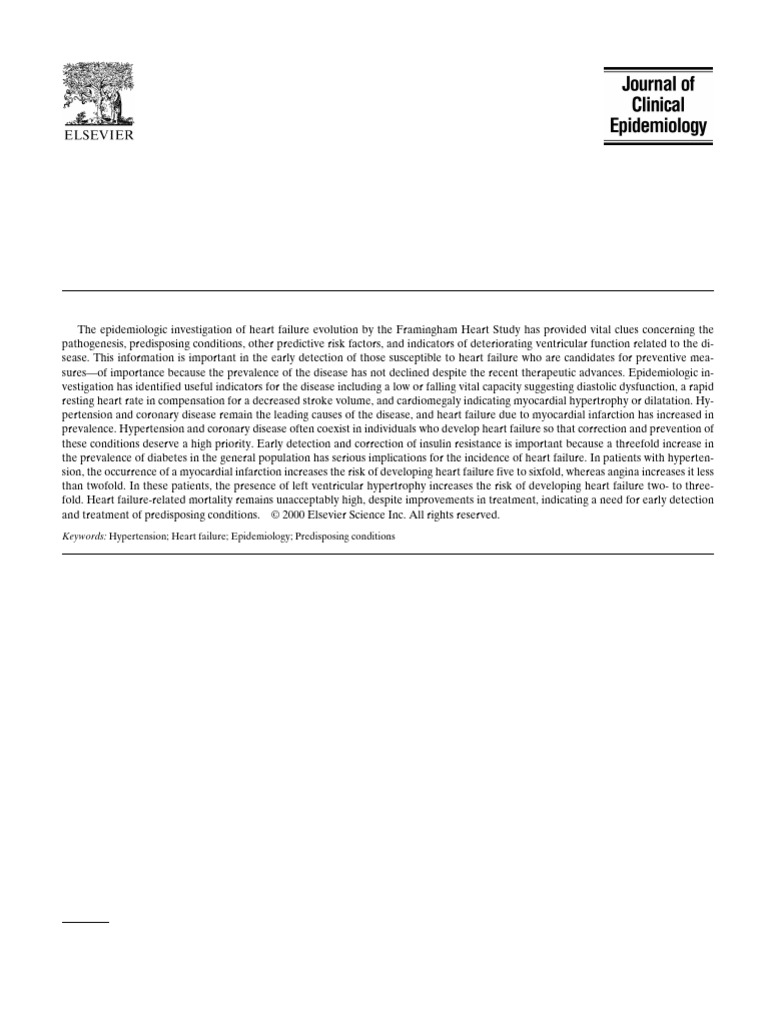 Epidemiology of Heart Failure Insights | PDF | Heart Failure | Coronary ...