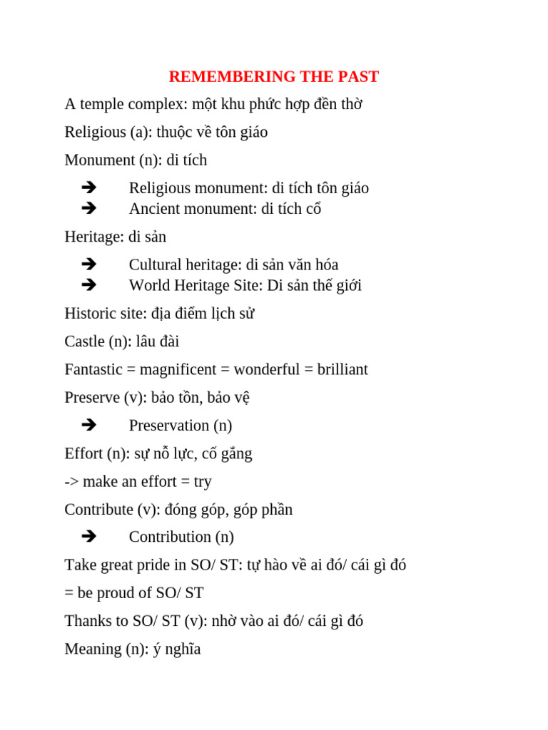 Remembering The Past | PDF