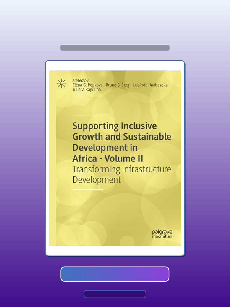 Supporting Inclusive Growth and Sustainable Development in Africa ...