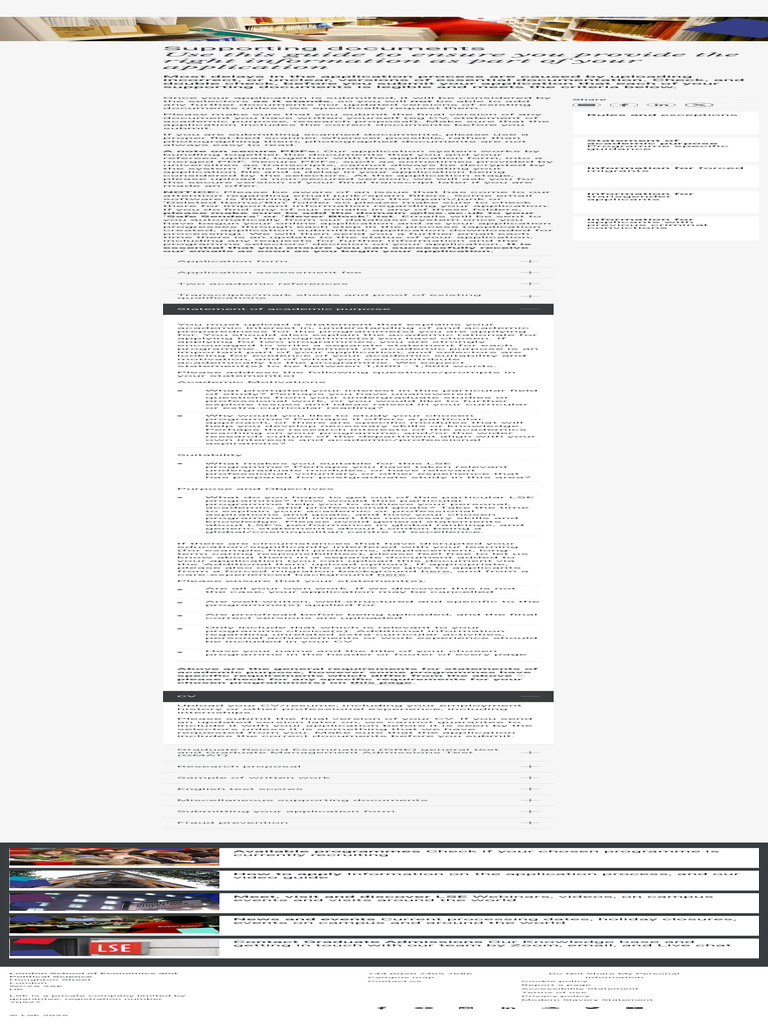 Essential Guide to Application Documents | PDF | Graduate Record ...