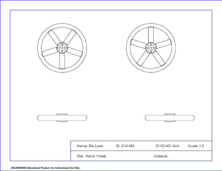 Hand Wheel Design in SOLIDWORKS | PDF