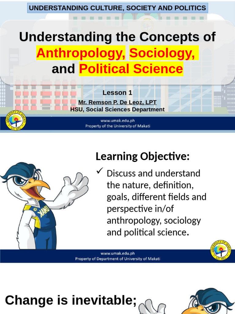 Lesson 1 _ Ucsp | PDF | Anthropology | Sociology