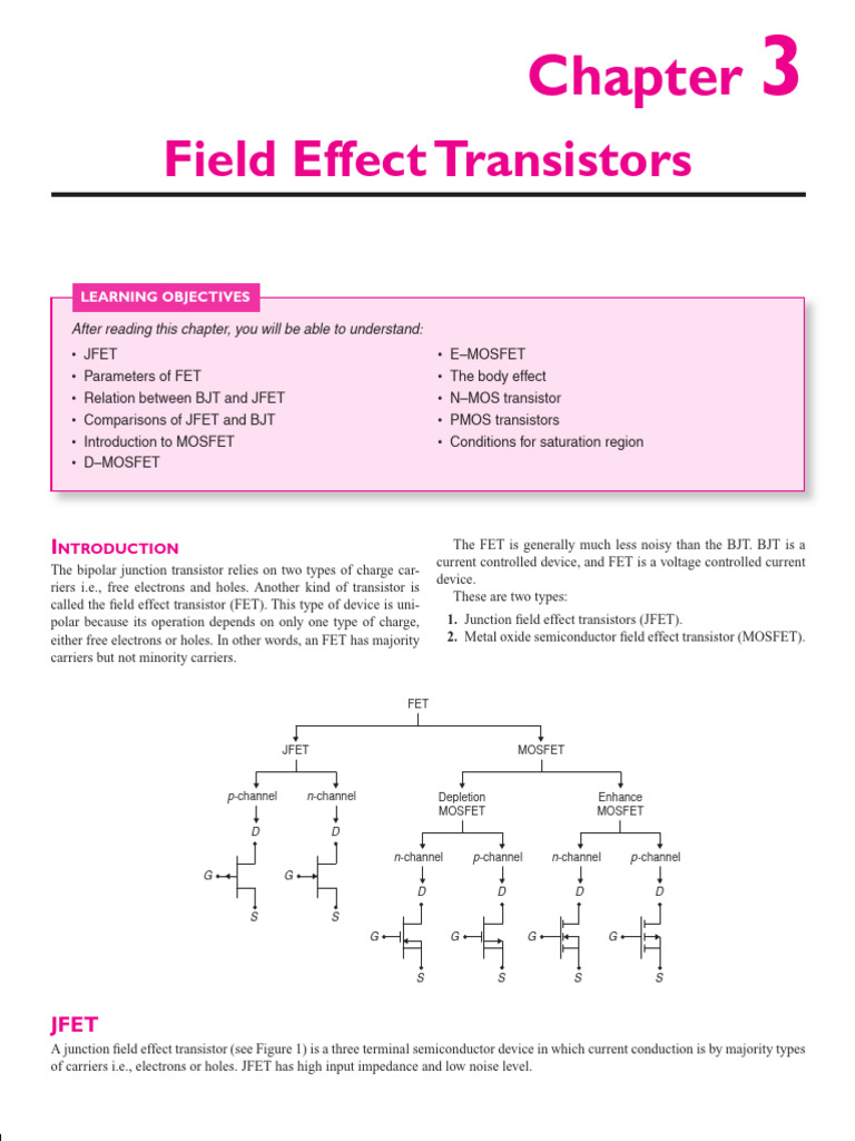 Understanding JFET and MOSFET Basics | PDF | Field Effect Transistor ...