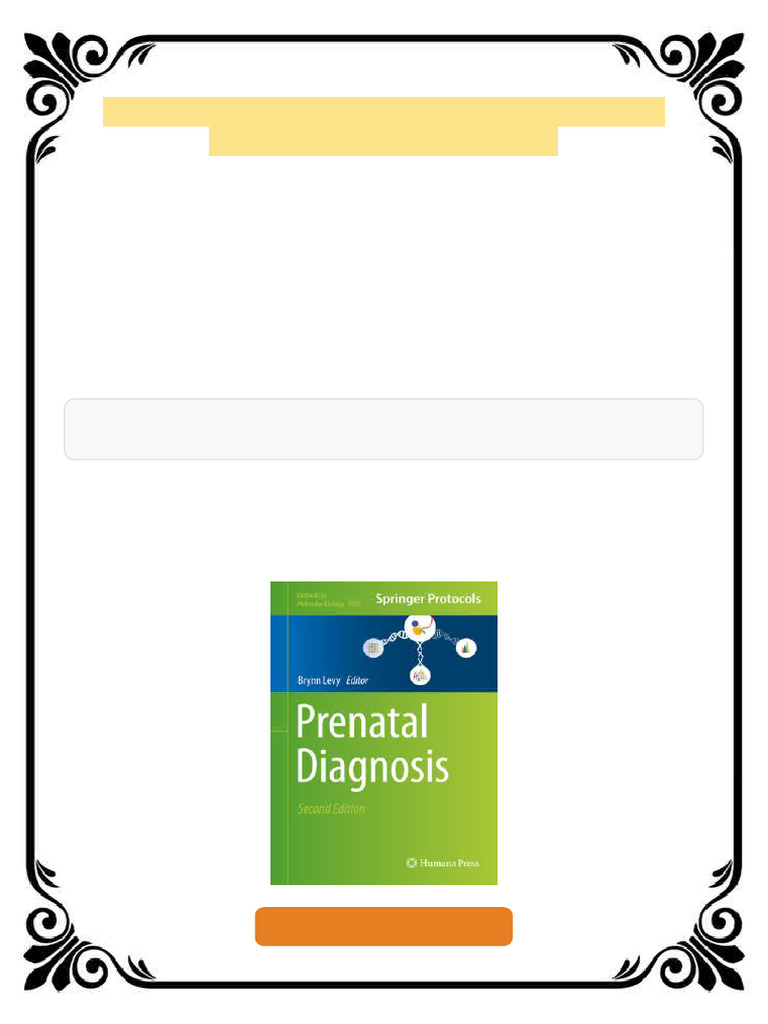 Prenatal Diagnosis Brynn Levy Ebook Preview Ebook PDF Clinical