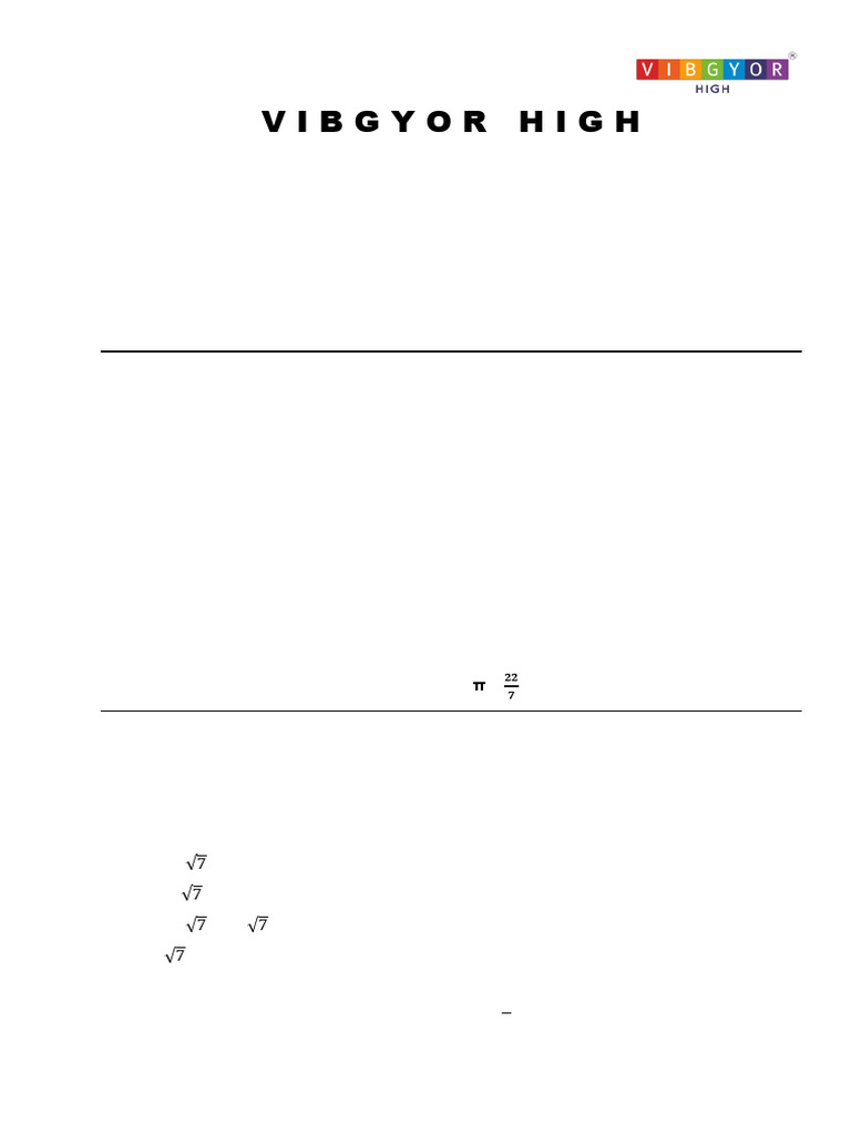 Grade X Standard Mathematics Exam Paper | PDF | Circle | Area