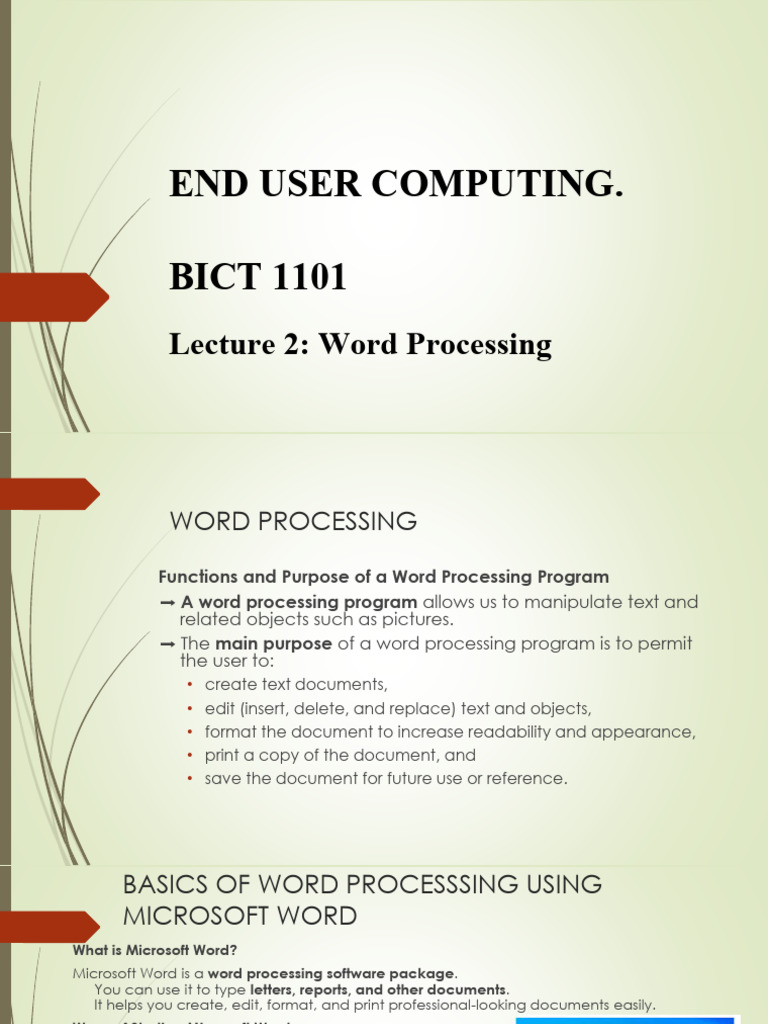 Microsoft Word Basics for Beginners | PDF | Microsoft Word | Computer ...